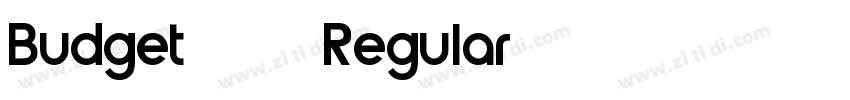 Budget 2012 Regular字体转换